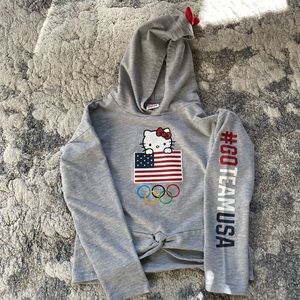 Hello kitty hooded Olympic sweatshirt
